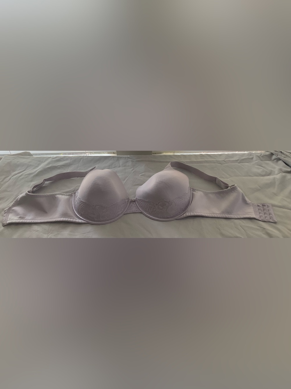 Vanity Fair Lavender Molded Cup Bra with Lace Plus sized